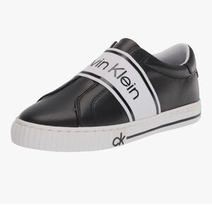 Calvin Klein Slip On Sneakers Tennis Shoes Trainers Black White Women's Size 7